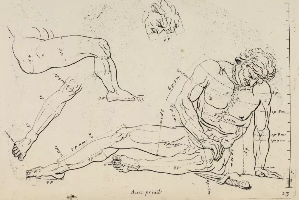 Audran’s plate of the Dying Gaul / Mirmille