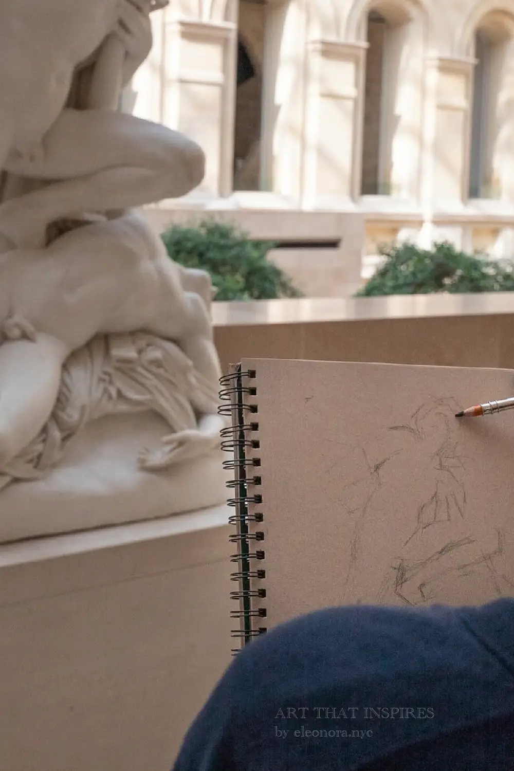 Art That Inspires-Sketching-Louvre