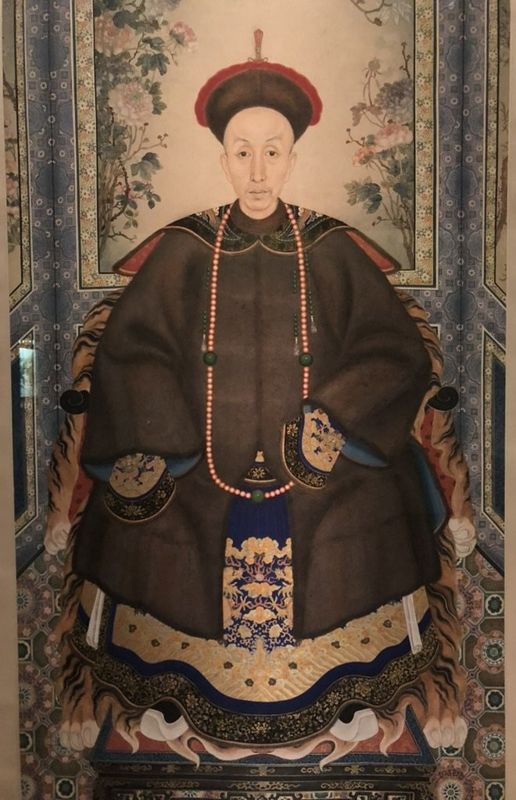 Portrait of a man in court robes with fur surcoat.