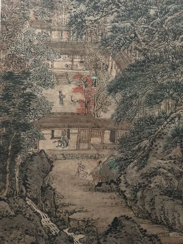 Wang Meng (c. 1308–1385), Simple Retreat (detail), c. 1370. Late Yuan or early Ming dynasty.