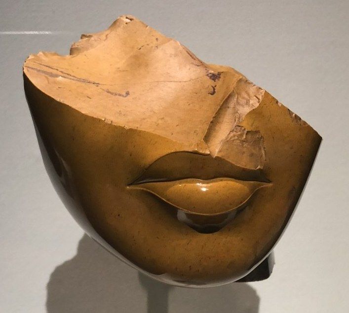 Fragment of a Queen’s Face. New Kingdom, mid Dynasty 18, reign of Amenhotep III or Akhenaten (c. 1353–1336 BC). Jasper.